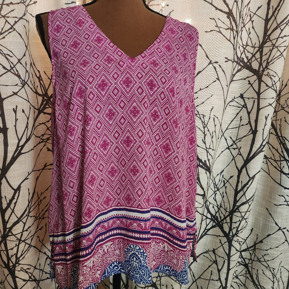 DONATED - Skies Are Blue brand Women's boho sleeveless top